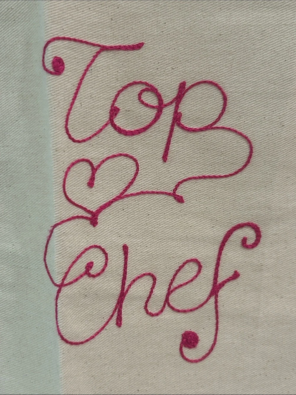 Ricami Veronica Italy Personalized “Mercedes” Top Chef Apron Pink Gingham NWOT